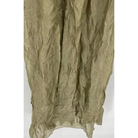 Lola Italian Made Women's M Floral Silk Boho Maxi Dress Coquette Whimsy - Picture 3 of 7